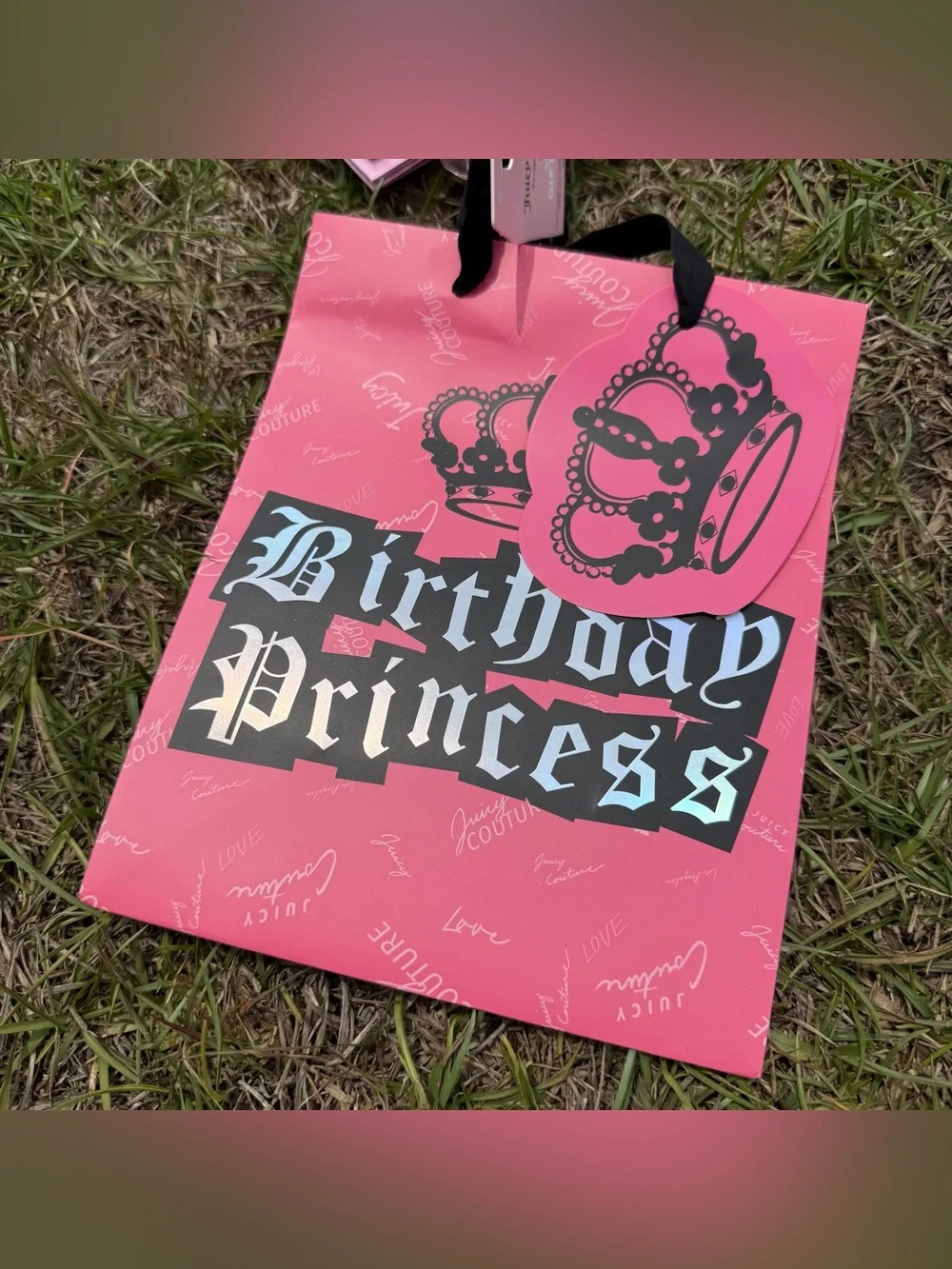 Juicy Couture Queen Celebration Gift Bags Y2K Pink Princess Glam Party Bags nwt